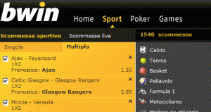 Apertura e registrazione conto su bwin per scommesse online