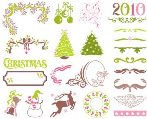 icone vettoriali natale 2010