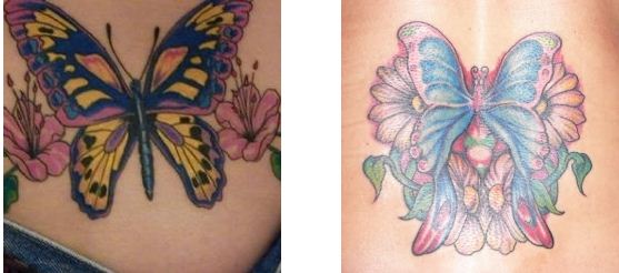 Tatuaggi-farfalle-con-fiori
