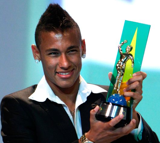 hairstyles of Neymar with his hair cut for men with crest Mohawk
