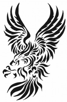 Significato foto e disegni tatuaggi aquila reale tribale