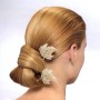 Acconciatura semplice e chic sposa