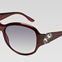 Occhiali oversize Gucci 2010color ciliegia