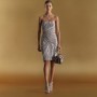 Abito a tubino con fantasia zebrata Gucci