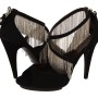 Sandali Roberto Cavalli back zipper e frange
