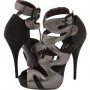 Sandali in pelle metallizzata Roberto Cavalli