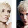 Capelli corti con frangia