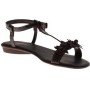 Sandalo flat con dettagli floreali Motivi
