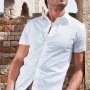 Camicia maniche corte da uomo sfiancata Belmonte