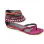 Infradito in suede e perline colorate estate 2011