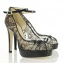 Scarpa open toe in pizzo Ballin