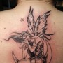 tatuaggio fata sulla luna