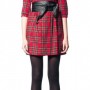 Abito a quadri scozzesi Sisley autunno inverno 2011 2012