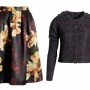 Gonna e golfino H M realizzati in materiali naturali inverno 2012