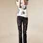 Jeans con strappi e catene rock Killah