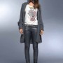 Pantaloni in ecopelle e cappottino in maglia Denny Rose collezione inverno 2011 2012