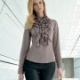 Blusa con rouches Nara camicie catalogo autunno inverno 2011 2012