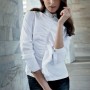 Camicia bianca con rouches Nara catalogo autunno inverno 2011 2012