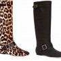 Stivali stampa animalier e neri inverno 2012 Blumarine