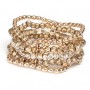 Bracciale dorato multifilo Motivi