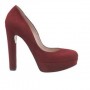 Decollete in camoscio rosso Bata Capodanno 2012 Euro 69
