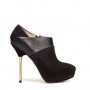 Stivaletto con tacco dorato Zara