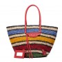 Borsa in raffia Balenciaga Royal Blue Basket 2012