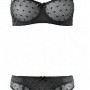 Reggiseno a balconcino e slip con reggicalze Tezenis