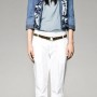 Pantaloni bianchi Sisley