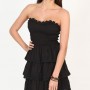 Abito bustier nero a balza Pimkie estate 2012 Euro 29 99