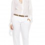 Camicia e pantaloni bianchi Pinko primavera estate 2012