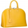 Borsa Alma in pelle Epi Louis Vuitton primavera estate 2012 color Giallo
