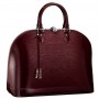 Borsa Alma in pelle Epi Louis Vuitton primavera estate 2012 color Prune Electric