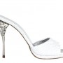 Sabot in pelle con tacco gioiello Loriblu da nozze