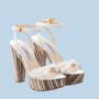 Sandali con suola e tacco in legno Prada estate 2012 Euro 595