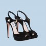 Sandali in camoscio tacco 13 Prada 2012 Euro 550