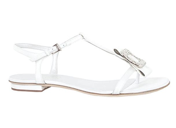 sandalo gioiello sposa basso