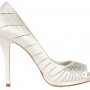 Scarpa Decollete open toe da sposa con swarovsky 2012