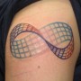 Tatuaggio simbolo infinito colorato