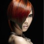 Capelli con meches rosse