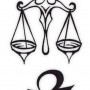 Disegno per tatuaggio simbolo della bilancia