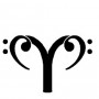 Immagine tatuaggio segno zodiacale ariete