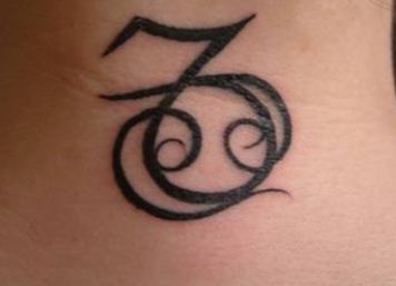 Immagine tatuaggio segno zodiacale capricorno