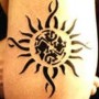 Tatuaggio maori sole