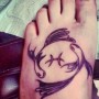 Tatuaggio segno dello zodiaco dei pesci