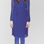 Abito plissettato blu elettrico sisley autunno inverno 2012 2013
