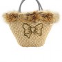 Borsa in paglia con pelliccia collezione Fix design inverno 2012 2013