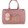 Borsa pon pon in canvas Fix design