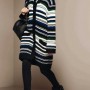 Cappotto in lana a righe Stefanel autunno inverno 2012 2013
