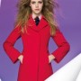 Cappotto rosso Benetton inverno 2012 2013